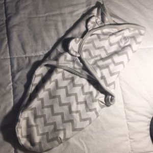 Size Small SwaddleMe baby Swaddle in grey & white
